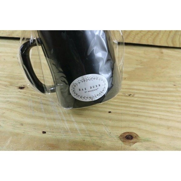 Rae Dunn Mug Black, More Boos Please, Coffee Tea Cup Halloween Candy Corn - Picture 3 of 3